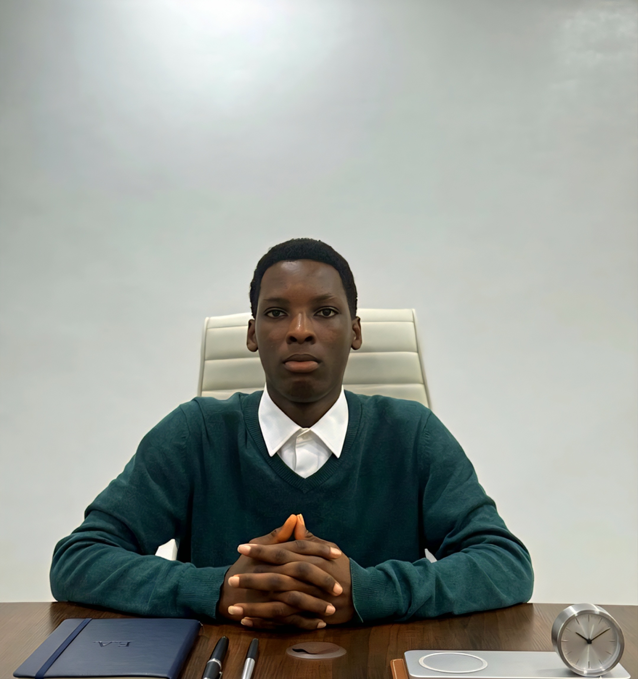 Ojo Oluwadamilare Samuel at his developer workstation workspace desk